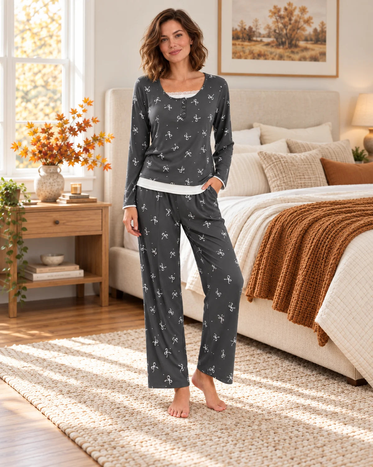 Sweet Bow Pajama Set